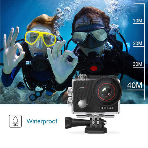 AKASO EK7000 4K Action Camera | 30FPS Ultra HD | 20MP | EIS | 131ft Waterproof | WiFi | Remote Control