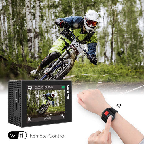 AKASO EK7000 4K Action Camera | 30FPS Ultra HD | 20MP | EIS | 131ft Waterproof | WiFi | Remote Control