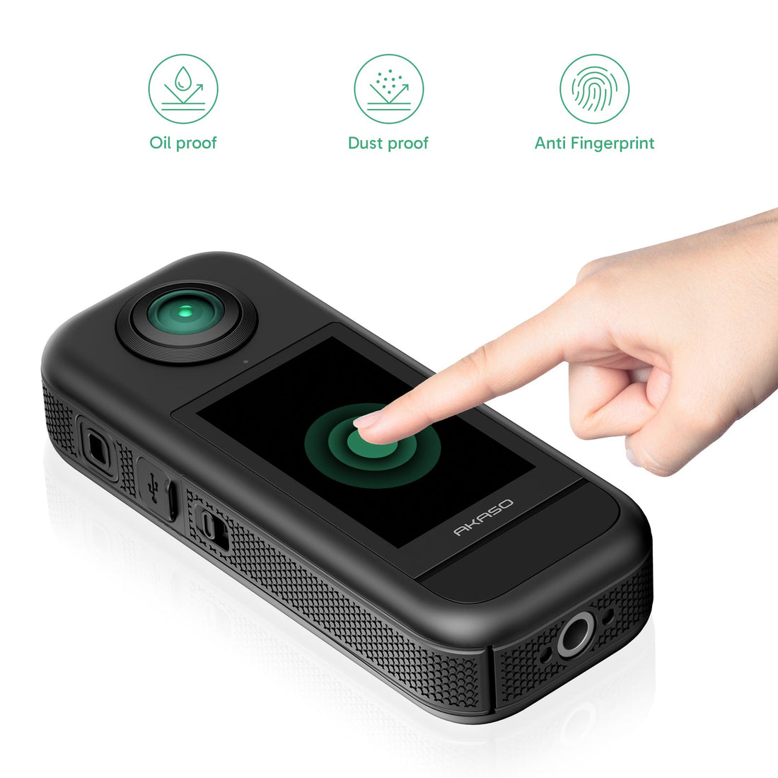 AKASO  360 Glass Screen Protectors