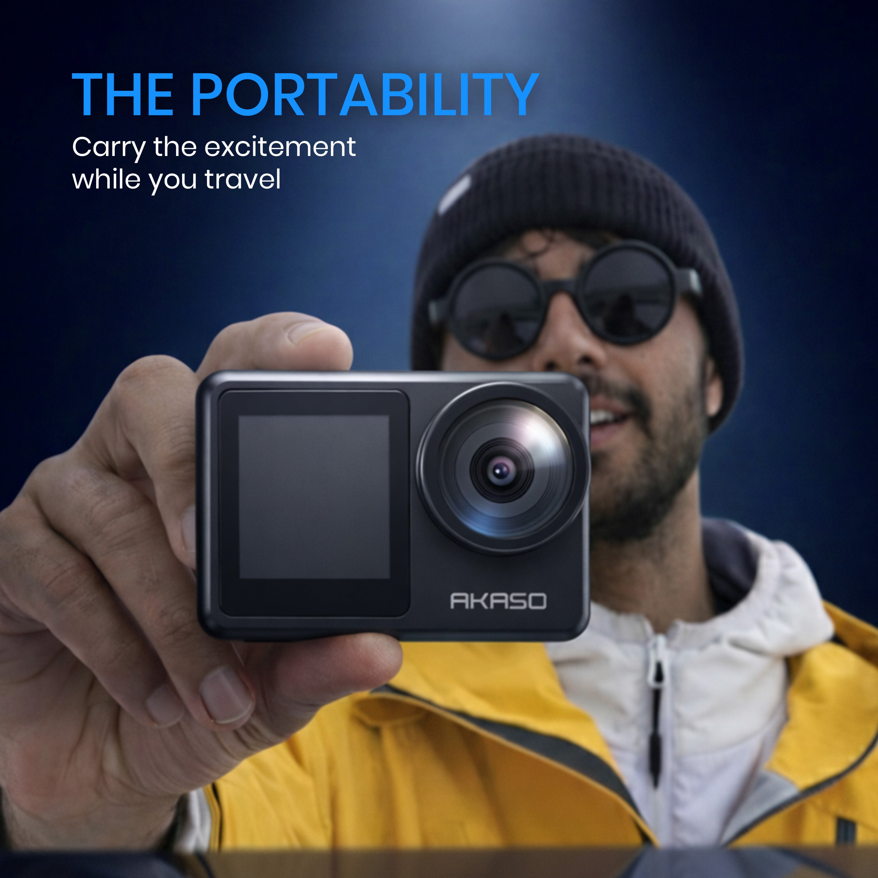 AKASO Brave 7 LE 4K Action Camera with Touch Screen | 20MP | EIS 2.0 | Waterproof up to 131ft | Dual Display