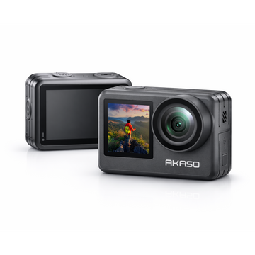 AKASO Brave 7 LE 4K Action Camera with Touch Screen | 20MP | EIS 2.0 | Waterproof up to 131ft | Dual Display