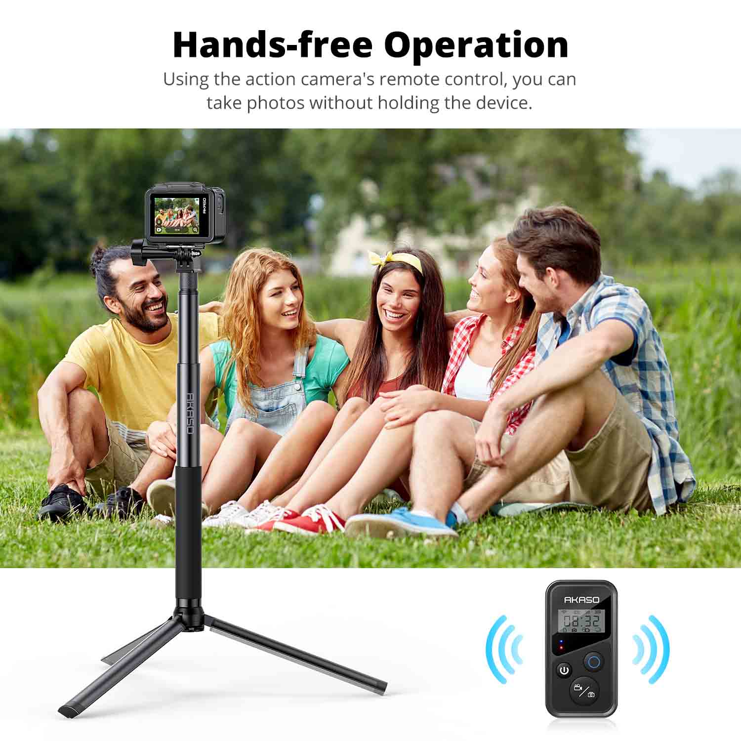 Akaso 120cm Selfie Stick Tripod