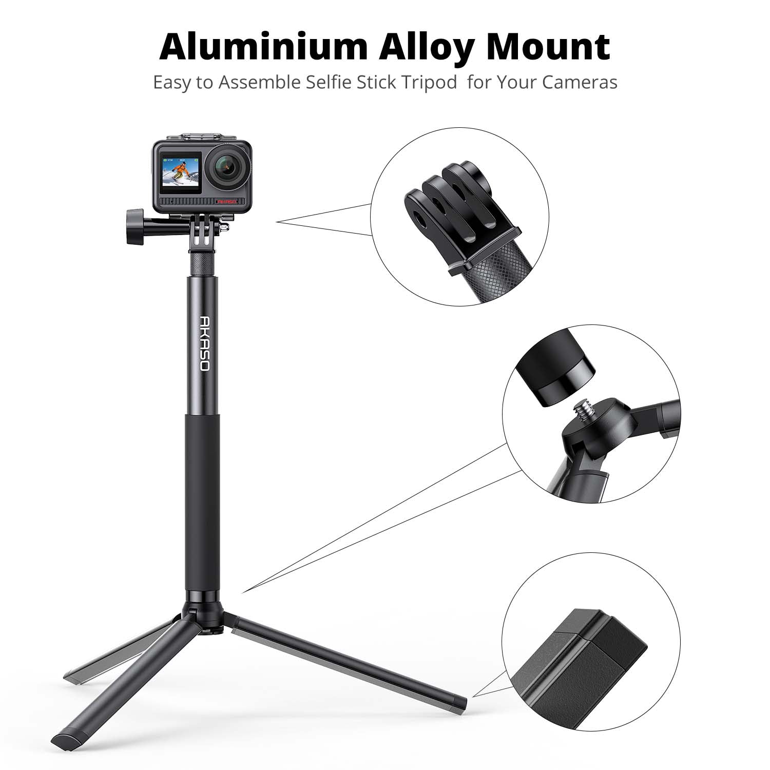 Akaso 120cm Selfie Stick Tripod
