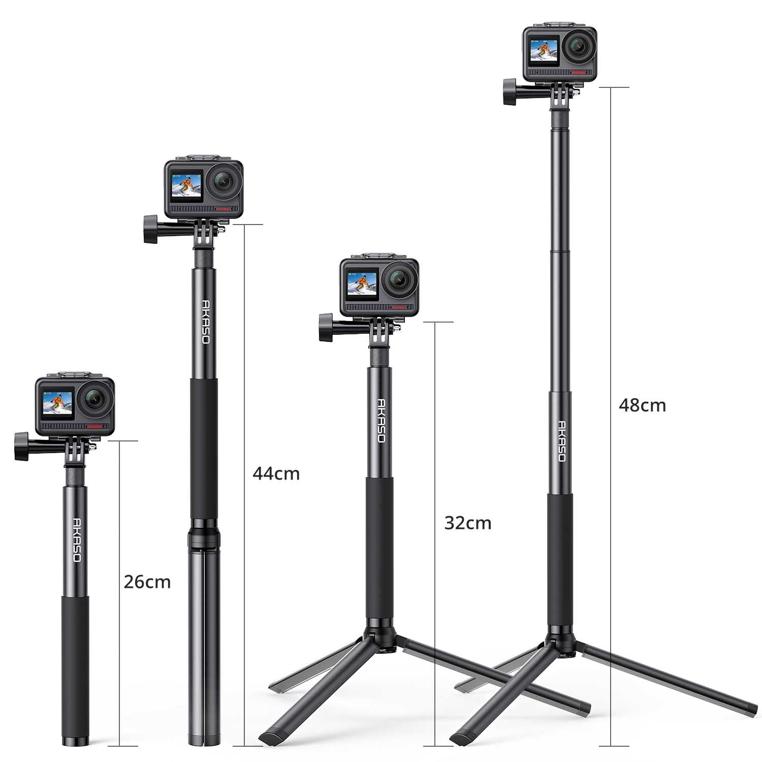 Akaso 120cm Selfie Stick Tripod